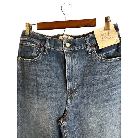 Abercrombie & Fitch The 70s Vintage Flare Ultra High Rise - Picture 4 of 16